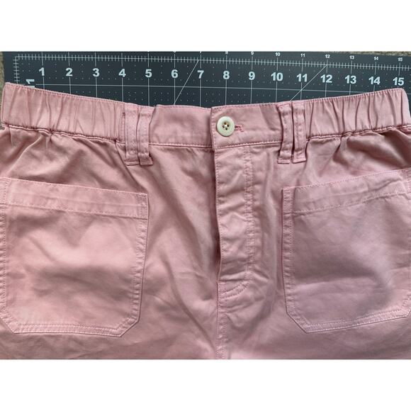 Madewell Pink Pastel Cotton Poplin Shorts Size M Coquette Soft Clean Girl Casual - Picture 7 of 10